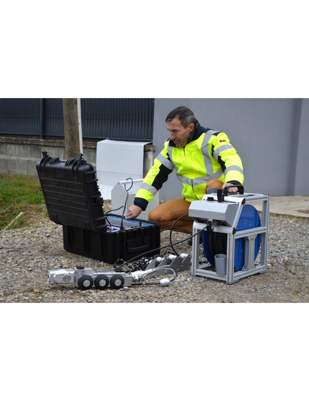 Inspection télévisée assainissement avec robot exploration